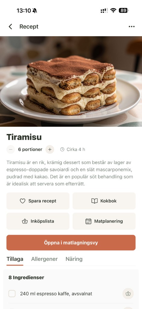 Recipi — receptvy Tiramisu